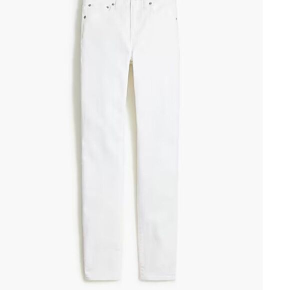 J. Crew Factory 9" mid-rise skinny jean in signature stretch  White NWT - Picture 5 of 12